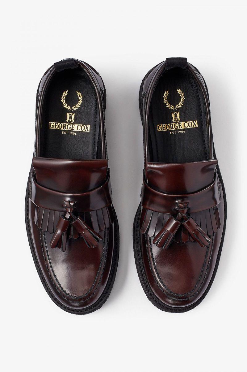 Brown Fred Perry B9278 Men's Shoes | PH 1108MQZA